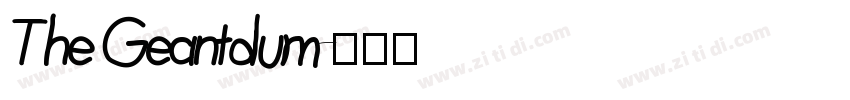 The Geantdum字体转换